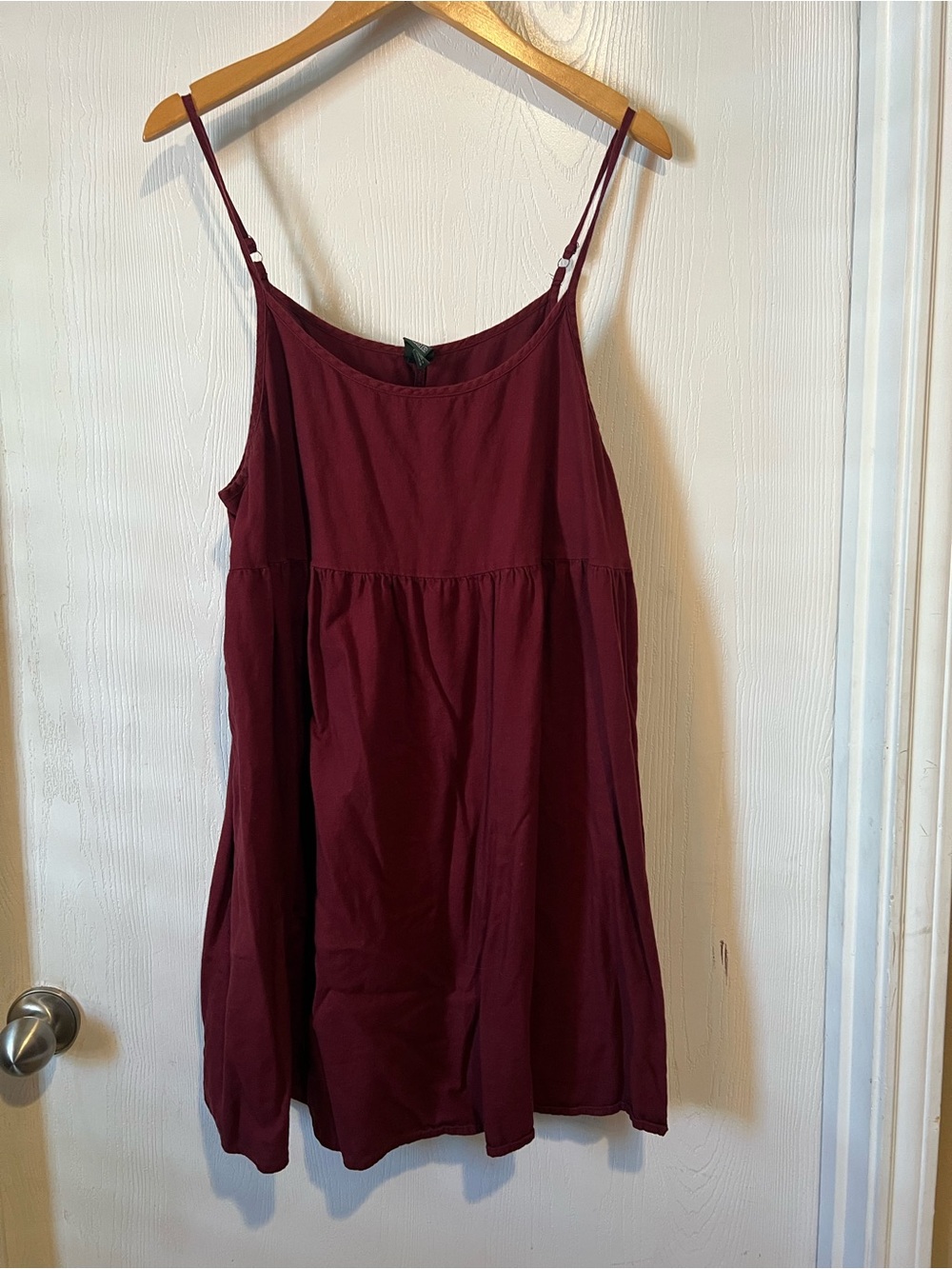 Wild fable cotton Slip Dress Burgandy tank women Size XL